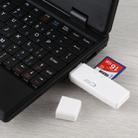 USB-C / Type-C + SD + TF + Micro USB to USB 2.0 Card Reader (White) - 10