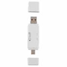 USB-C / Type-C + SD + TF + Micro USB to USB 3.0 Card Reader (White) - 8