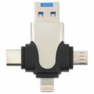 4 in 1 8 Pin + USB-C / Type-C + Micro USB + USB 3.0 Male TF Card Reader - 3