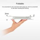 Adjustable Height Laptop Stand Aluminum Alloy Notebook Cooling Platform Holder, Style: with Mobile Phone Holder(Grey) - 3