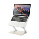 Adjustable Height Laptop Stand Aluminum Alloy Notebook Cooling Platform Holder, Style: Ordinary(Silver) - 1