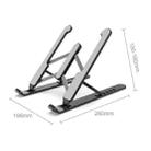 Laptop Stand Desktop Raise Bracket Cooling Base Lifting Holder Foldable (Black) - 2