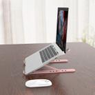 Laptop Stand Desktop Raise Bracket Cooling Base Lifting Holder Foldable (Pink) - 9