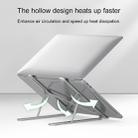 Portable Adjustable Laptop Stand Desktop Lifting Height Increase Rack Folding Heat Dissipation Holder, Style: Ordinary(Silver) - 4