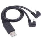 U-shaped USB-C / Type-C Male + Micro USB Male to USB Cable - 1