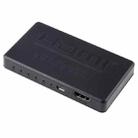 3D 4K HDMI Splitter Box, 1 Input x 4 Output, USB Power Supply(Black) - 1