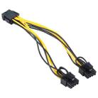 Motherboard PCI-Express PCIE 8 Pin to Dual 8 (6+2) Pin Graphics Card Adapter Power Supply Cable - 2