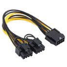 8 Pin to PCI-E PCIe 8 Pin + 8 (6+2) Pin Power Cable - 1