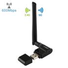EDUP EP-AC1635 600Mbps Dual Band Wireless 11AC USB Ethernet Adapter 2dBi Antenna for Laptop / PC(Black) - 1