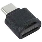 USB-C / Type-C to TF Card Adapter Mini TF Card Reader(Black) - 1