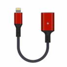8 Pin to USB OTG Adapter Cable, Suitable for Systems Above IOS 13 (Red) - 1