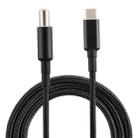 PD 100W 7.4 x 0.6mm Male to USB-C / Type-C Male Nylon Weave Power Charge Cable for Dell, Cable Length: 1.7m - 1