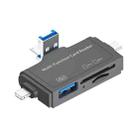 7 In 1 USB 2.0 Card Reader (Dark Gray) - 1