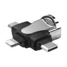 3 In 1 OTG Adapter (Silver) - 1