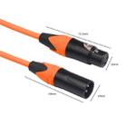 XRL Male to Female Microphone Mixer Audio Cable, Length: 1m (Orange) - 4
