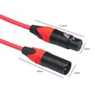 XRL Male to Female Microphone Mixer Audio Cable, Length: 1.8m (Red) - 4