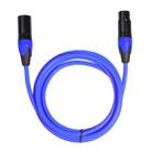 XRL Male to Female Microphone Mixer Audio Cable, Length: 3m (Blue) - 1