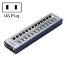ORICO AT2U3-13AB-GY-BP 13 Ports USB 3.0 HUB with Individual Switches & Blue LED Indicator, US Plug - 1