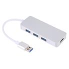 4 in 1 USB 3.0 to 3 x USB 3.0 + HDMI Adapter(Silver) - 1