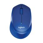 Logitech M330 Wireless Optical Mute Mouse with Micro USB Receiver (Blue) - 1