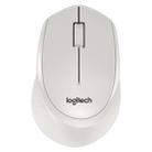 Logitech M330 Wireless Optical Mute Mouse with Micro USB Receiver (White) - 1