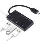 3 in 1 Type-C to Type-C + Card reader + 2 x USB Interfaces Charging HUB, Support PD Fast Charging(Black) - 1