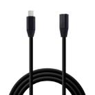 USB-C / Type-C Male to USB-C Female Aluminum Alloy Extender Extension Cable, Length: 1m(Black) - 1