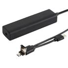 3 in 1 USB-C / Type-C + Micro USB + 4 x USB 2.0 Ports HUB Converter, Cable Length: 12cm(Black) - 3