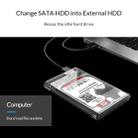 ORICO 2139C3-G2 SATA 2.5 inch USB3.1 Gen2 USB-C / Type-C Interface Transparent Hard Drive Enclosure, Support Storage Capacity: 4TB - 13