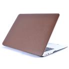 Laptop PU Leather Paste Case for MacBook Air 11.6 inch A1465 (2012 - 2015) / A1370 (2010 - 2011)(Brown) - 1