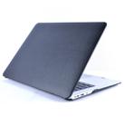 For MacBook Air 13.3 inch A1466 2012-2017 / A1369 2010-2012 Laptop PU Leather Paste Case (Black) - 1