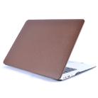 Laptop PU Leather Paste Case for MacBook Air 13.3 inch A1932 (2018) & A2179 (2020)(Brown) - 1