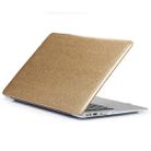 Glittery Powder Laptop PU Leather Paste Case for MacBook Air 13.3 inch A1932 (2018) & A2179 (2020)(Gold) - 1