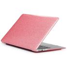 Glittery Powder Laptop PU Leather Paste Case for MacBook Pro 13.3 inch A1989 (2018) / A1708 (2016 - 2017) / A1706 (2016 - 2017)(Pink) - 1