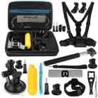 PULUZ 20 in 1 Accessories Combo Kits with EVA Case (Chest Strap + Head Strap + Suction Cup Mount + 3-Way Pivot Arm + J-Hook Buckles + Extendable Monopod + Tripod Adapter + Bobber Hand Grip + Storage Bag + Wrench) for GoPro Hero11 Black / HERO10 Black / GoPro HERO9 Black / HERO8 Black / HERO7 /6 /5 /5 Session /4 Session /4 /3+ /3 /2 /1, DJI Osmo Action and Other Action Cameras - 1