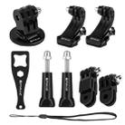 PULUZ 20 in 1 Accessories Combo Kits with EVA Case (Chest Strap + Head Strap + Suction Cup Mount + 3-Way Pivot Arm + J-Hook Buckles + Extendable Monopod + Tripod Adapter + Bobber Hand Grip + Storage Bag + Wrench) for GoPro Hero11 Black / HERO10 Black / GoPro HERO9 Black / HERO8 Black / HERO7 /6 /5 /5 Session /4 Session /4 /3+ /3 /2 /1, DJI Osmo Action and Other Action Cameras - 14