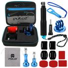 PULUZ 16 in 1 CNC Metal Accessories Combo Kits with EVA Case (Screws + Surface Mounts + Tripod Adapter + Extendable Pole Monopod + Storage Bag + Wrench) for GoPro Hero11 Black / HERO10 Black / GoPro HERO9 Black / HERO8 Black / HERO7 /6 /5 /5 Session /4 Session /4 /3+ /3 /2 /1, DJI Osmo Action and Other Action Cameras - 1