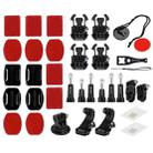 PULUZ 45 in 1 Accessories Ultimate Combo Kits (Chest Strap + Suction Cup Mount + 3-Way Pivot Arms + J-Hook Buckle + Wrist Strap + Helmet Strap + Surface Mounts + Tripod Adapter + Storage Bag + Handlebar Mount + Wrench) for GoPro Hero11 Black / HERO10 Black / GoPro HERO9 Black / HERO8 Black / HERO7 /6 /5 /5 Session /4 Session /4 /3+ /3 /2 /1, DJI Osmo Action and Other Action Cameras - 13