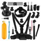 PULUZ 20 in 1 Accessories Combo Kits (Chest Strap + Head Strap + Suction Cup Mount + 3-Way Pivot Arm + J-Hook Buckles + Extendable Monopod + Tripod Adapter + Bobber Hand Grip + Storage Bag + Wrench) for GoPro Hero11 Black / HERO10 Black / GoPro HERO9 Black / HERO8 Black / HERO7 /6 /5 /5 Session /4 Session /4 /3+ /3 /2 /1, DJI Osmo Action and Other Action Cameras - 2