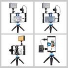 [US Warehouse] PULUZ 4 in 1 Vlogging Live Broadcast LED Selfie Light Smartphone Video Rig Kits with Microphone + Tripod Mount + Cold Shoe Tripod Head for iPhone, Galaxy, Huawei, Xiaomi, HTC, LG, Google, and Other Smartphones(Blue) - 7