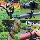 PULUZ Mini Octopus Flexible Tripod Holder with Ball Head & Phone Clamp + Tripod Mount Adapter & Long Screw for SLR Cameras, GoPro, Cellphone, Size: 25cmx4.5cm - 3