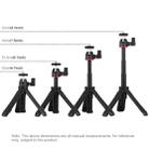 PULUZ Selfie Sticks Tripod Mount + Phone Clamp with Tripod Adapter & Long Screw(Black) - 3