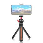 PULUZ Inlaid Wood Desktop Vlogging Live Tripod Holder with Ballhead (Red) - 1