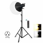 PULUZ 220V150W 3200K-5600K Studio Video Light + 2.8m Light Holder + 65cm Foldable Lantern Softbox Photography Kit(AU Plug) - 1