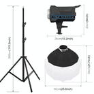 PULUZ 220V 150W 3200K-5600K Studio Video Light + 2.8m Light Holder + 65cm Foldable Lantern Softbox Photography Kit(EU Plug) - 2