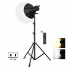 PULUZ 220V 150W 3200K-5600K Studio Video Light + 2.8m Light Holder + 65cm Foldable Lantern Softbox Photography Kit(US Plug) - 1