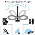 PULUZ 7.9 inch 20cm Ring Selfie Light + Monitor Clip 3 Modes USB Dimmable Dual Color Temperature LED Curved Vlogging Photography Video Lights Kits with Phone Clamp(Black) - 4