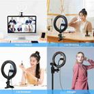 PULUZ 7.9 inch 20cm Ring Selfie Light + Monitor Clip 3 Modes USB Dimmable Dual Color Temperature LED Curved Vlogging Photography Video Lights Kits with Phone Clamp(Black) - 9