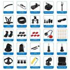 PULUZ 50 in 1 Accessories Total Ultimate Combo Kits with EVA Case (Chest Strap + Suction Cup Mount + 3-Way Pivot Arms + J-Hook Buckle + Wrist Strap + Helmet Strap + Extendable Monopod + Surface Mounts + Tripod Adapters + Storage Bag + Handlebar Mount) for GoPro Hero11 Black / HERO10 Black / GoPro HERO9 Black / HERO8 Black / HERO7 /6 /5 /5 Session /4 Session /4 /3+ /3 /2 /1, DJI Osmo Action and Other Action Cameras - 6