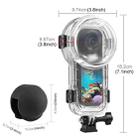 For Insta360 X5 PULUZ 60m Waterproof Sealed Diving Case with Silicone Lens Cover (Black) - 3